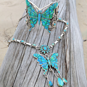 Blue Butterfly Necklace