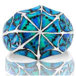 blue opal ring