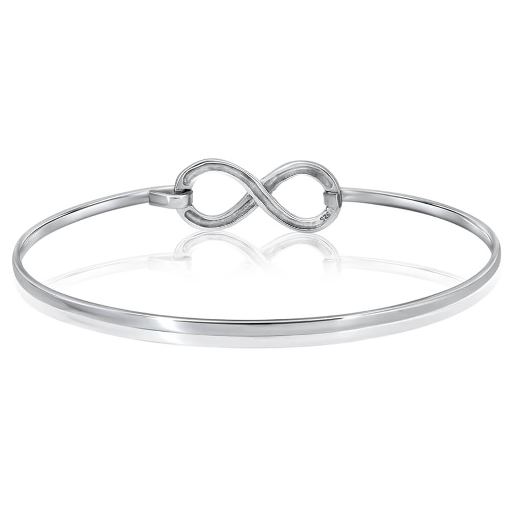 Infinity Bangle Design Infinity Bangle 925 Silver Perfect Gift for Girl & Women - VY Jewelry