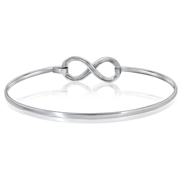Infinity Bangle 925 Silver Perfect Gift for Girl & Women - VY Jewelry