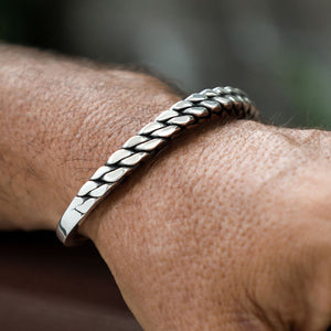 Heavy cuff Sterling silver 925 bracelet