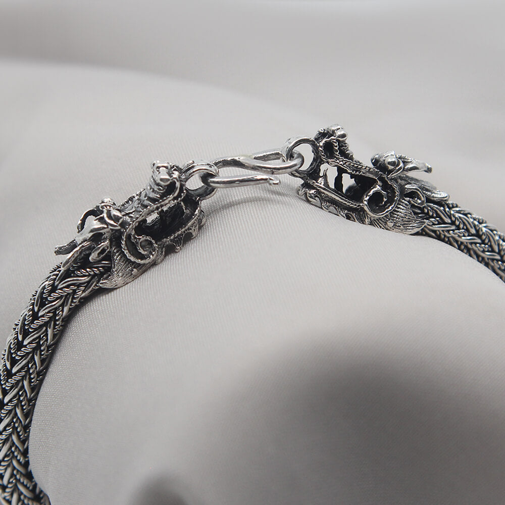 Silver Dragons Necklace