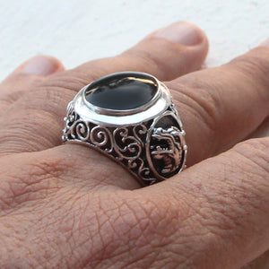 silver men ring