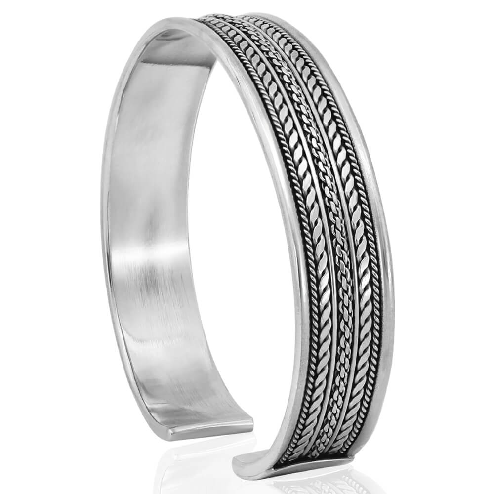 silver cuff bracelet