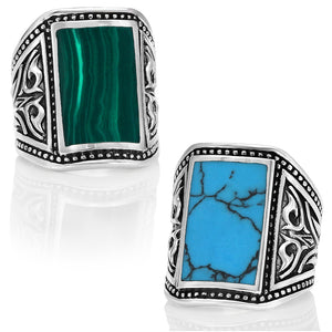 green turquoise ring