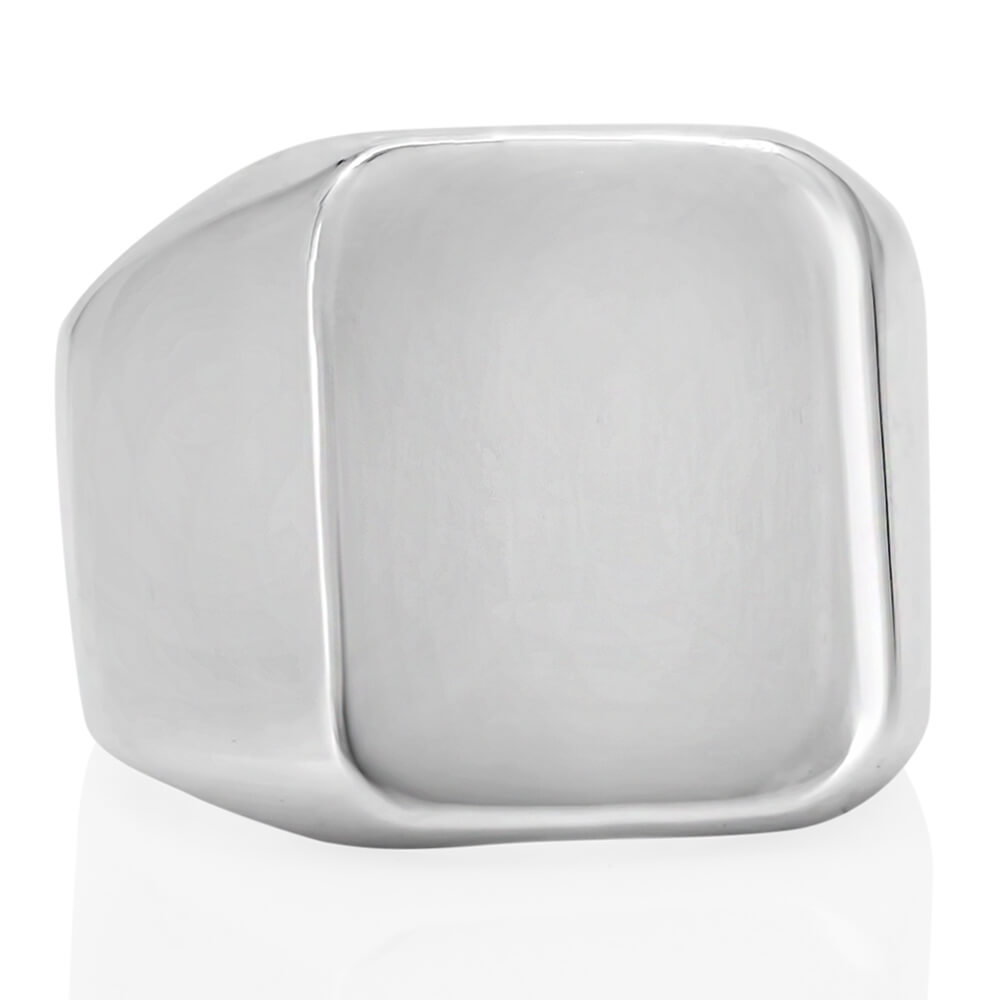 silver signet ring mens