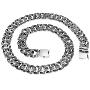 thick silver chain