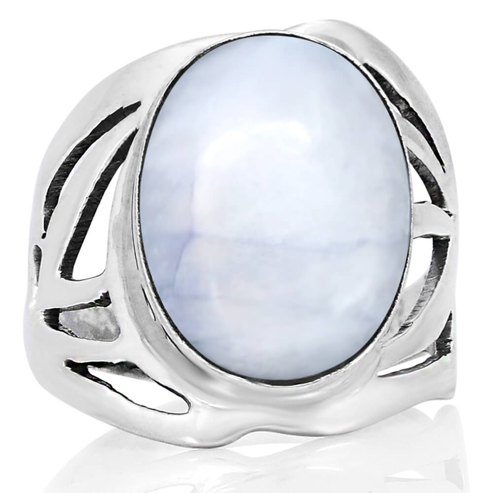 moonstone silver ring