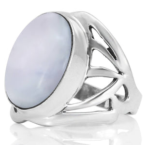 moonstone silver ring