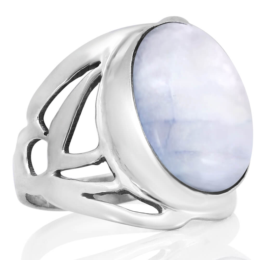 moonstone silver ring
