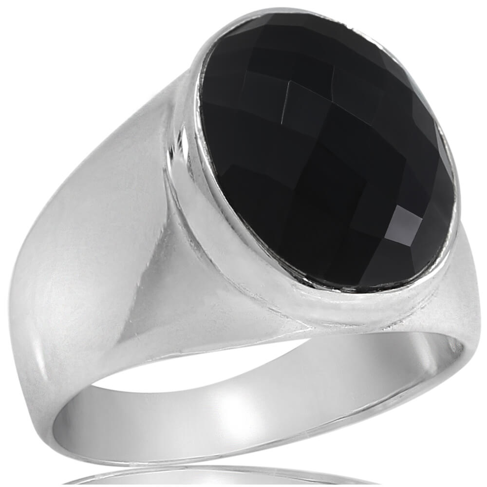 Black Onyx Ring for Men