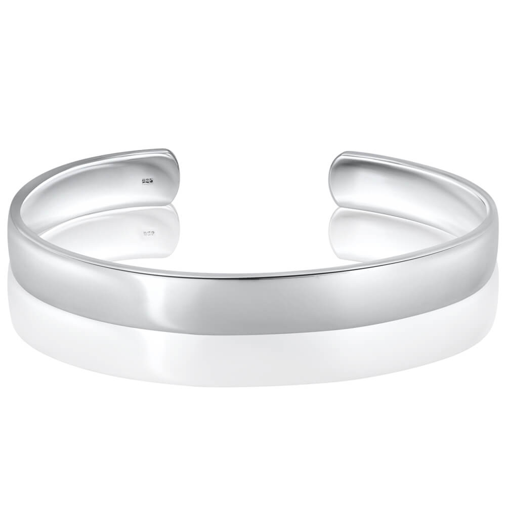 silver cuff bracelet 025 stamp