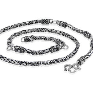 Byzantine silver chain