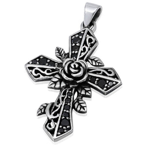 Rose Cross Pendant