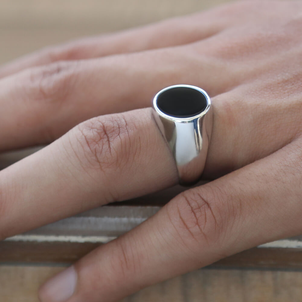 Real 925 Sterling Silver Italian Men Rings Wedding Fashion Rings Natural  Labradorite Stone Handmade Vintage Ring