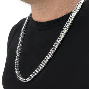 Thick silver chain for men