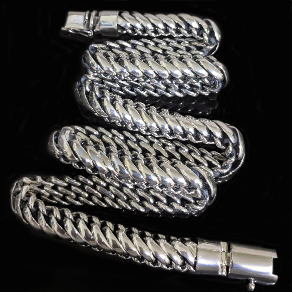 Thick silver chain for men