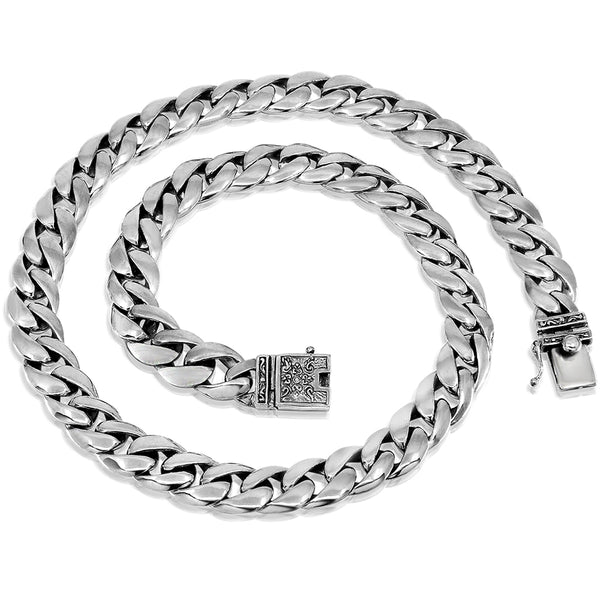 Silver Chain for Men - 925 Solid Sterling Necklace Length 18 to 30 - VY ...