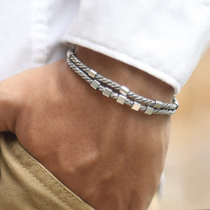 men silver bracelet