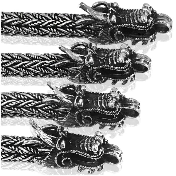 Silver Dragons Necklace — view 2