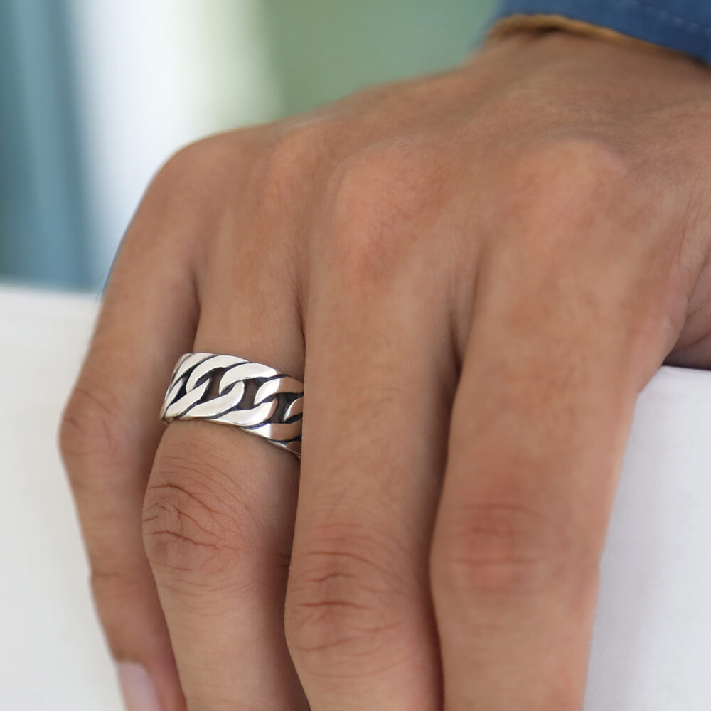 silver ring for men
