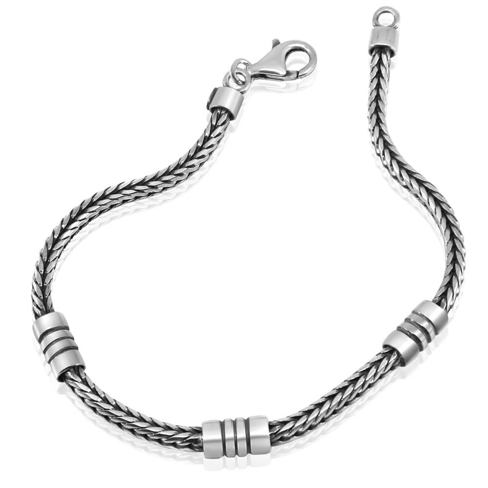 men silver bracelet