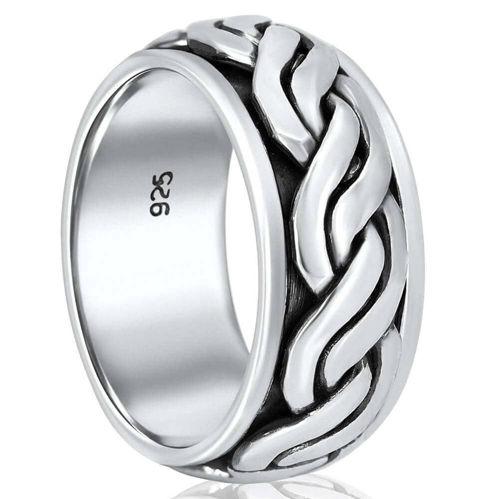 Sterling silver spinning ring