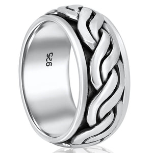 Sterling silver spinning ring