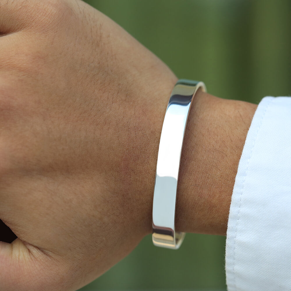 silver cuff bracelet