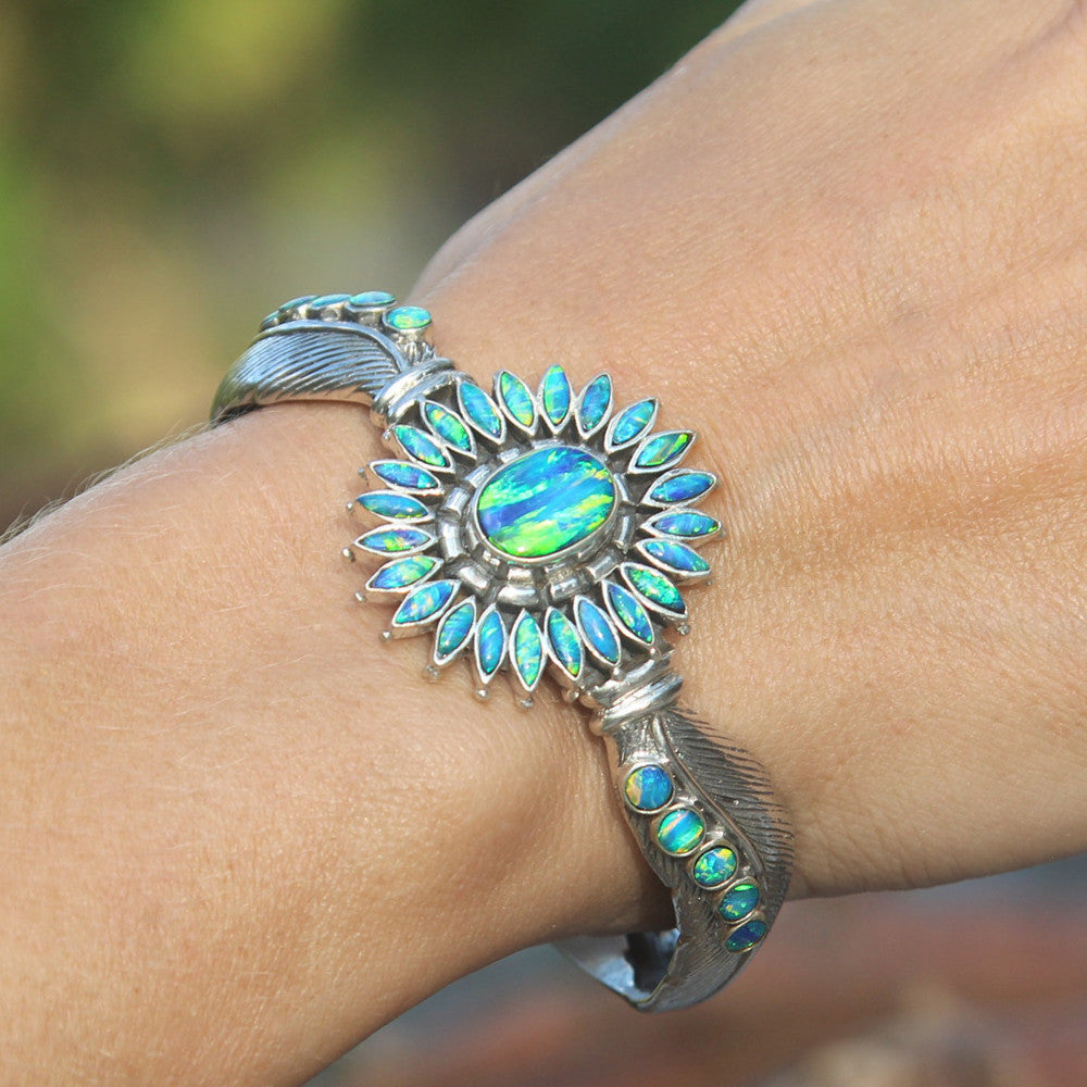 blue opal bracelet