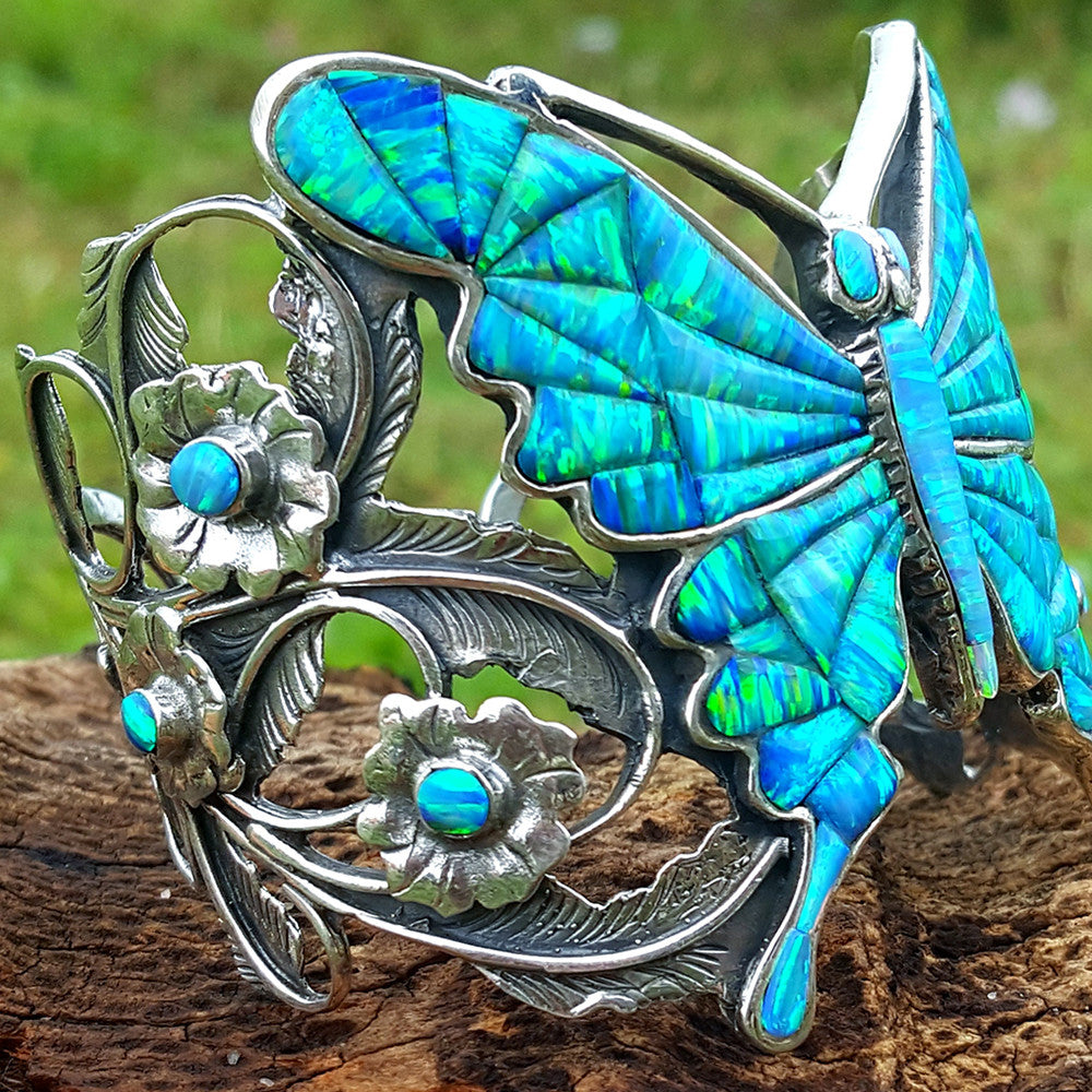 Butterfly silver bracelet