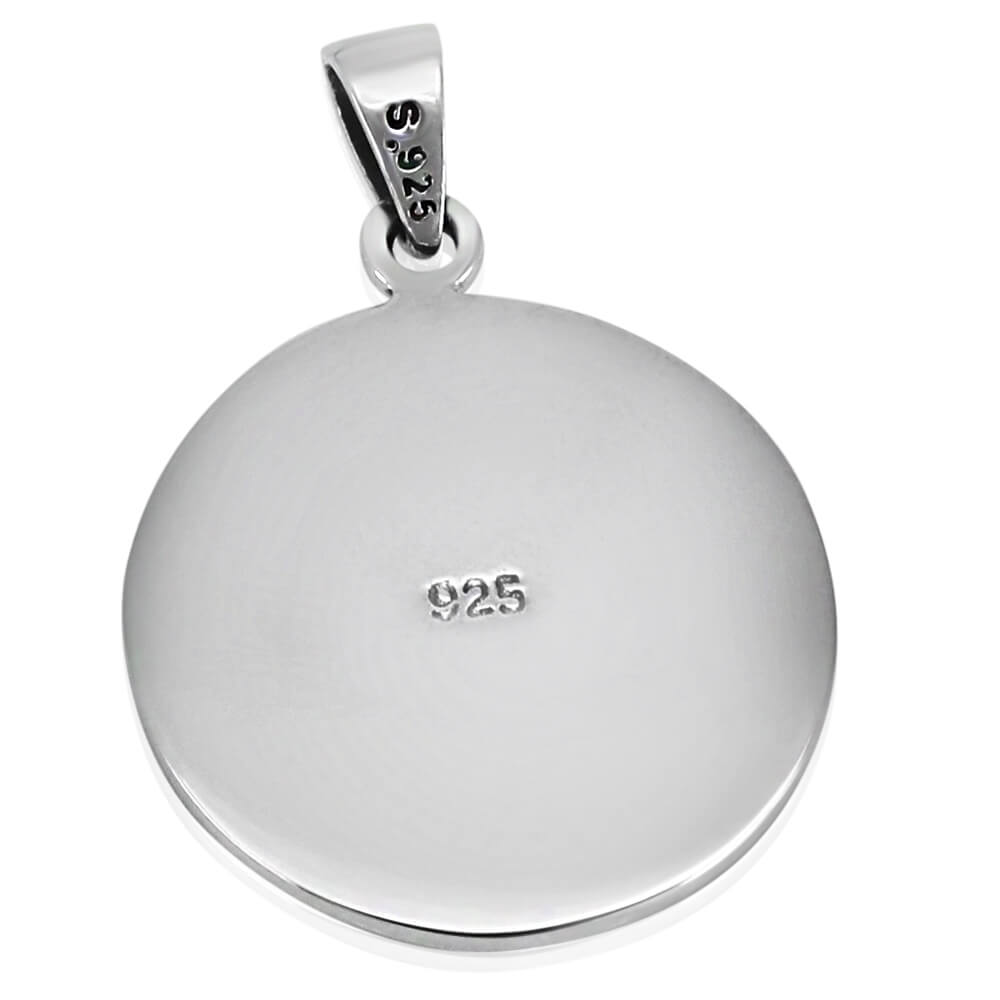 worldpeacesolid925silverpendant
