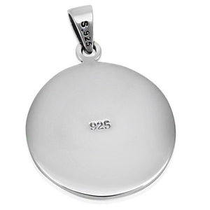 worldpeacesolid925silverpendant